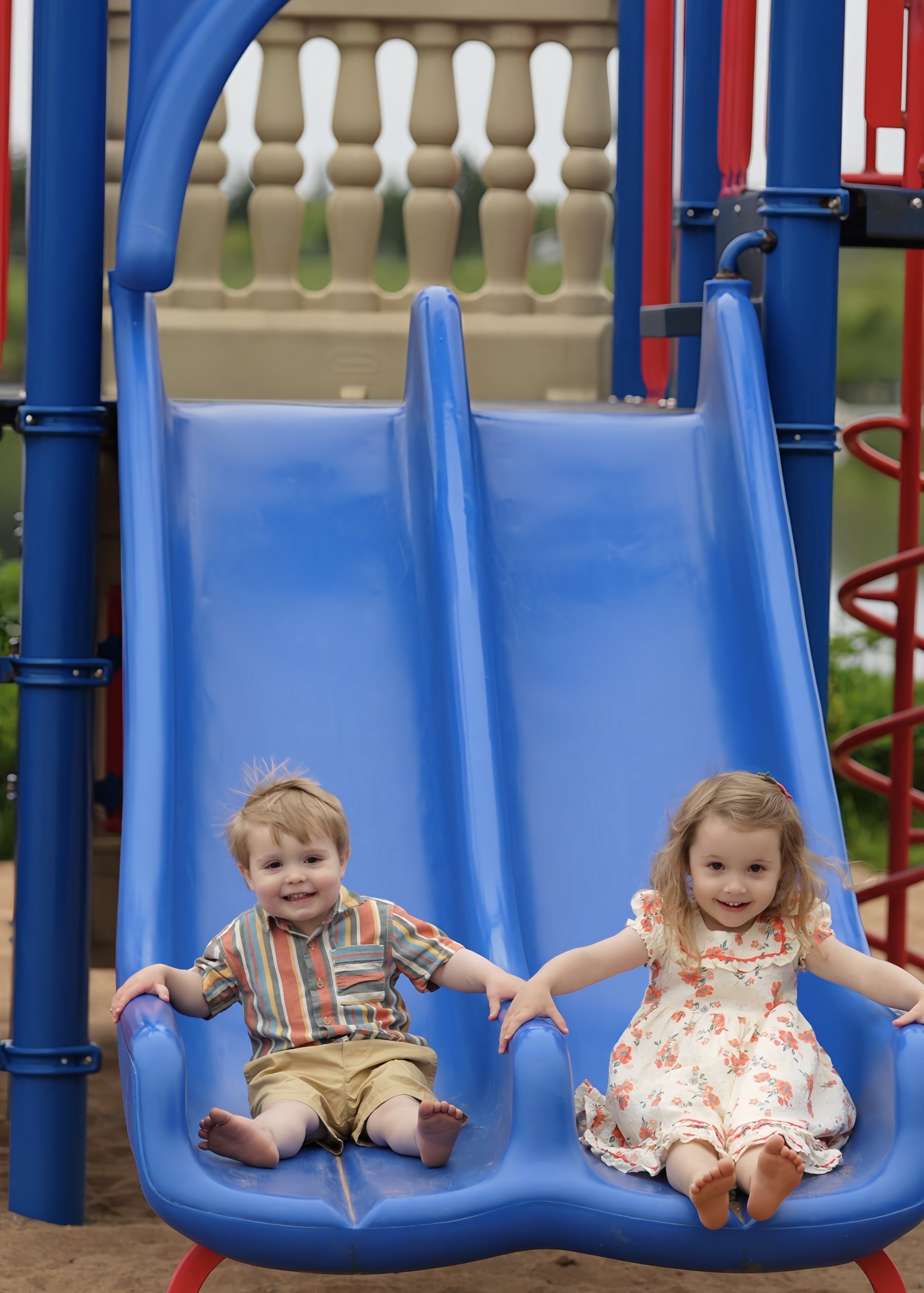 Happy Kids at the Playground