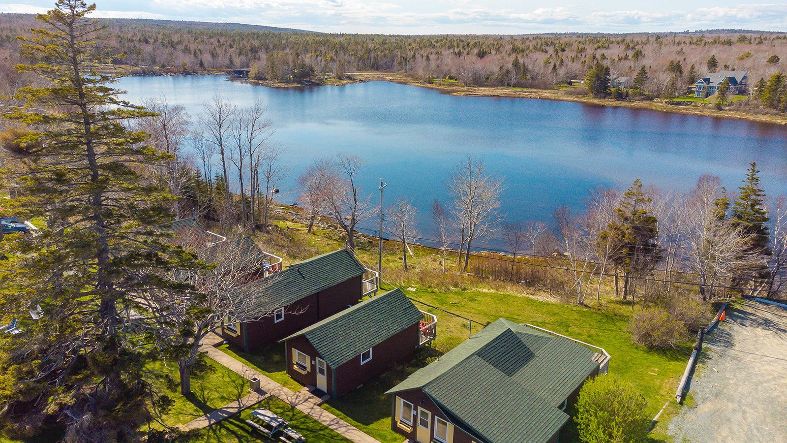 Riverview Cottages in Spring 2024