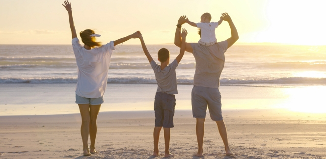 beach family