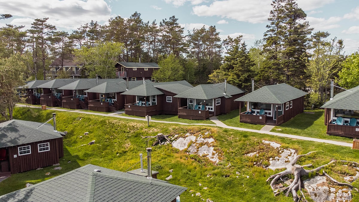 White Point Cottages in a row