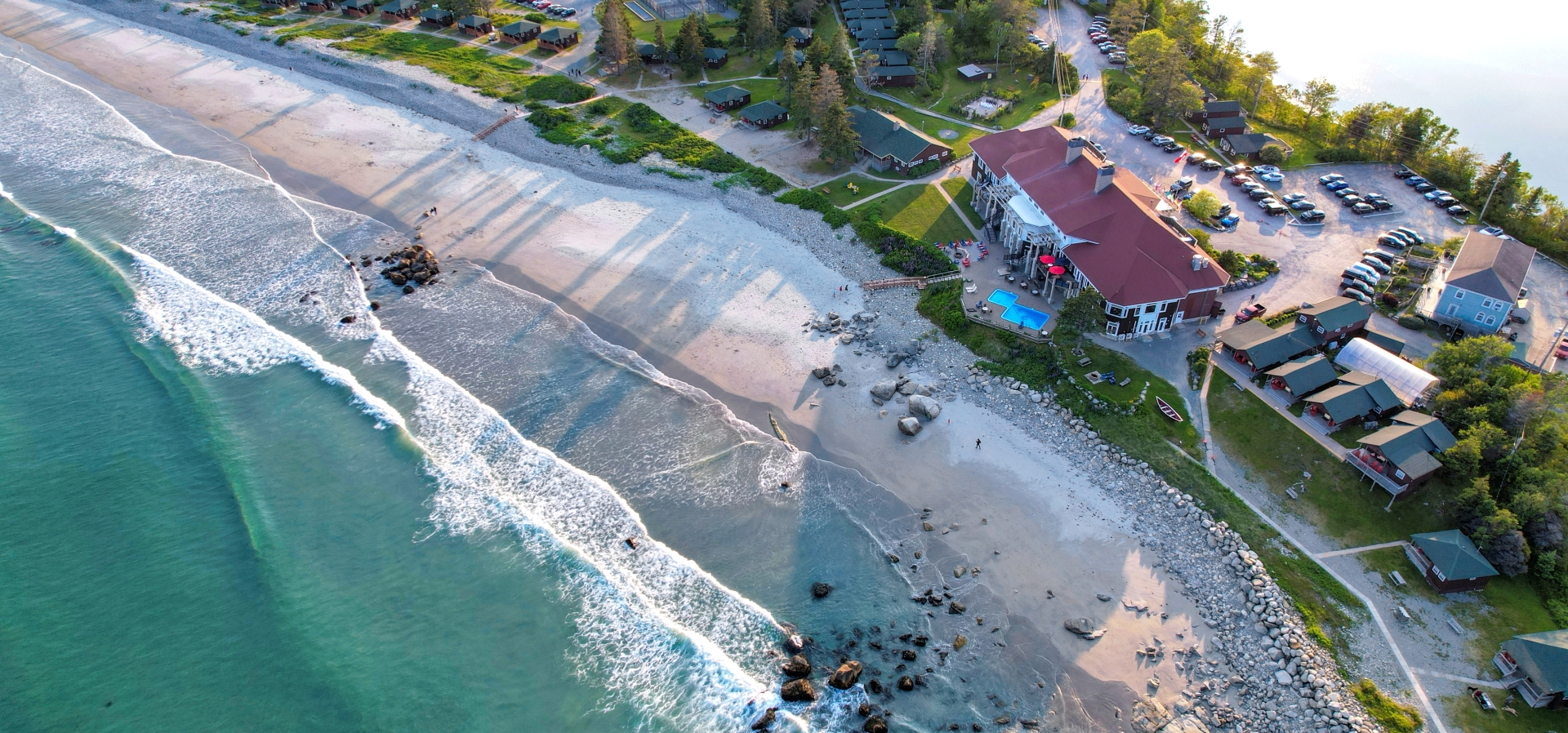 White Point Aerial Lake, River and Beach Summer 2025