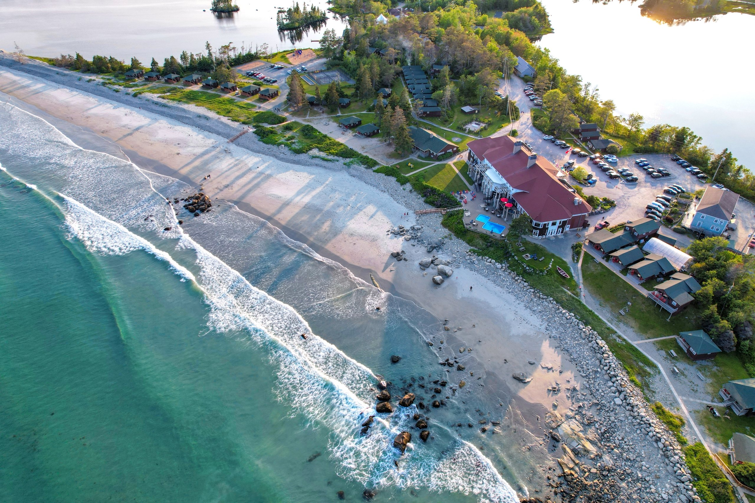 White Point Aerial Lake, River and Beach Summer 2025