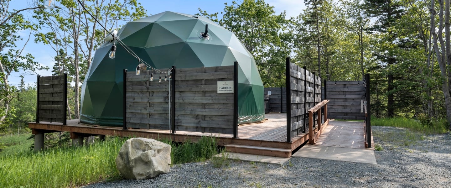 accessible glome exterior at White Point Beach Resort