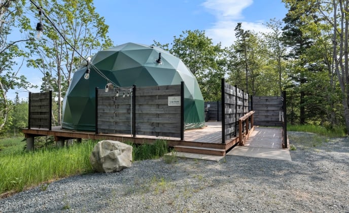 accessible glome exterior at White Point Beach Resort