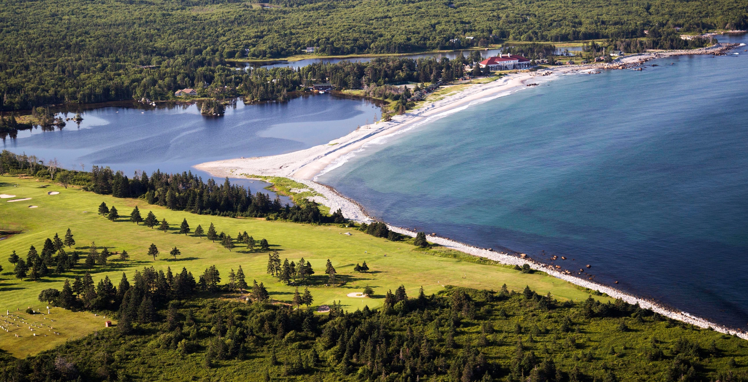Aerial Shot of White Point Golf Course and Resort