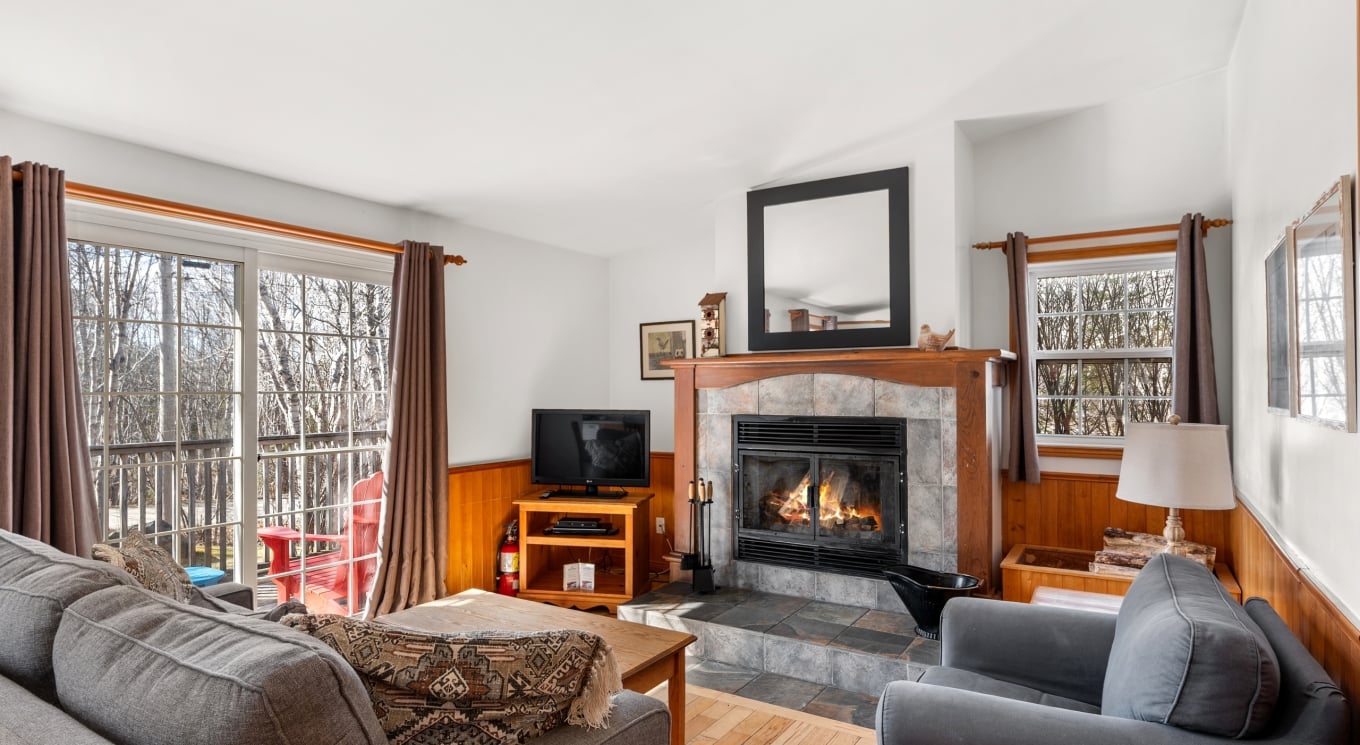 the living area of a vacation home at White Point Beach Resort