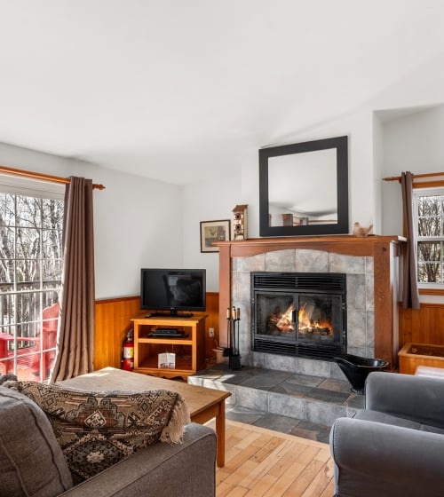 the living area of a vacation home at White Point Beach Resort