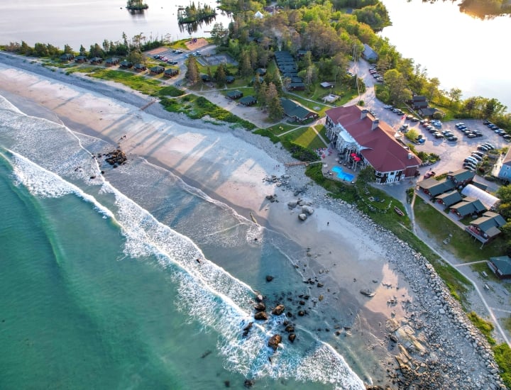 Aerial image of White Point Beach Resort