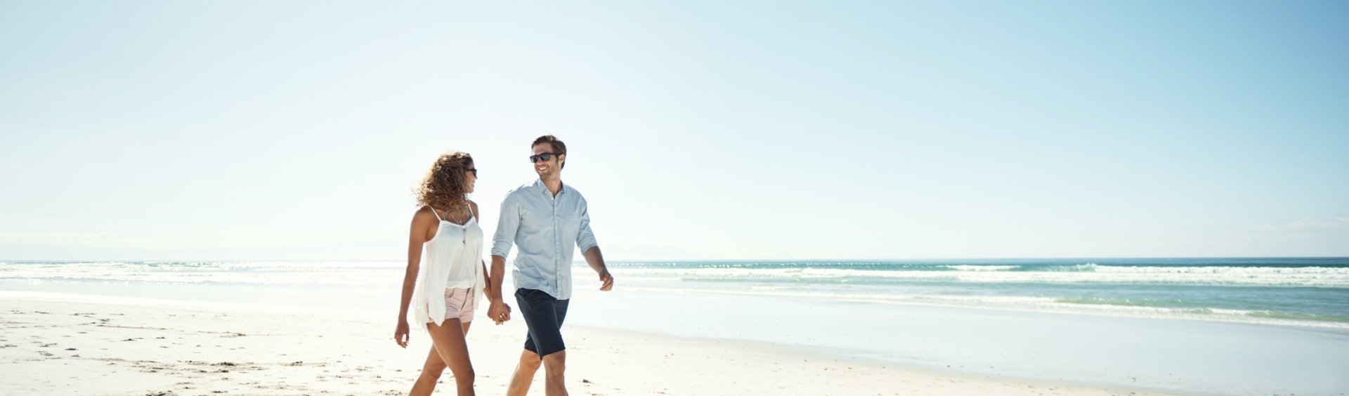 Couple Walking on the beach
