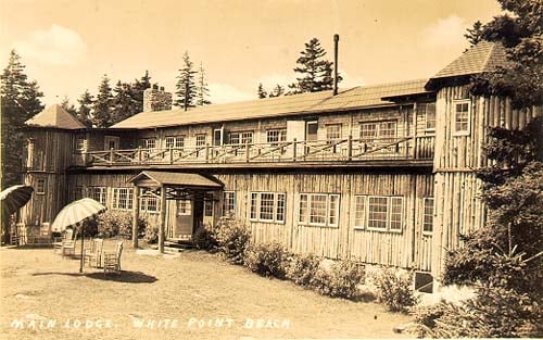 the old main lodge at White Point Beach Resort
