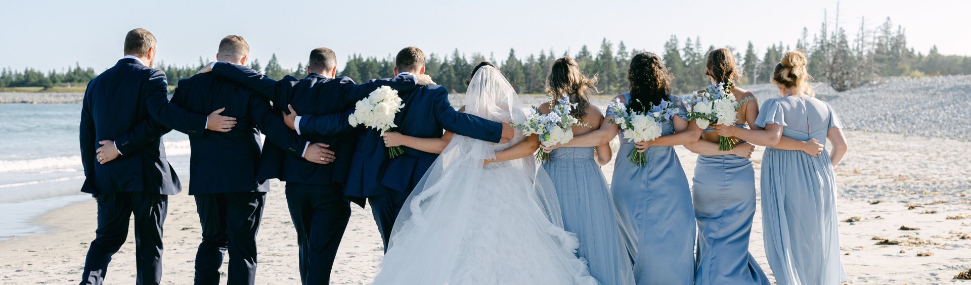 Wedding Party at White Point Beach