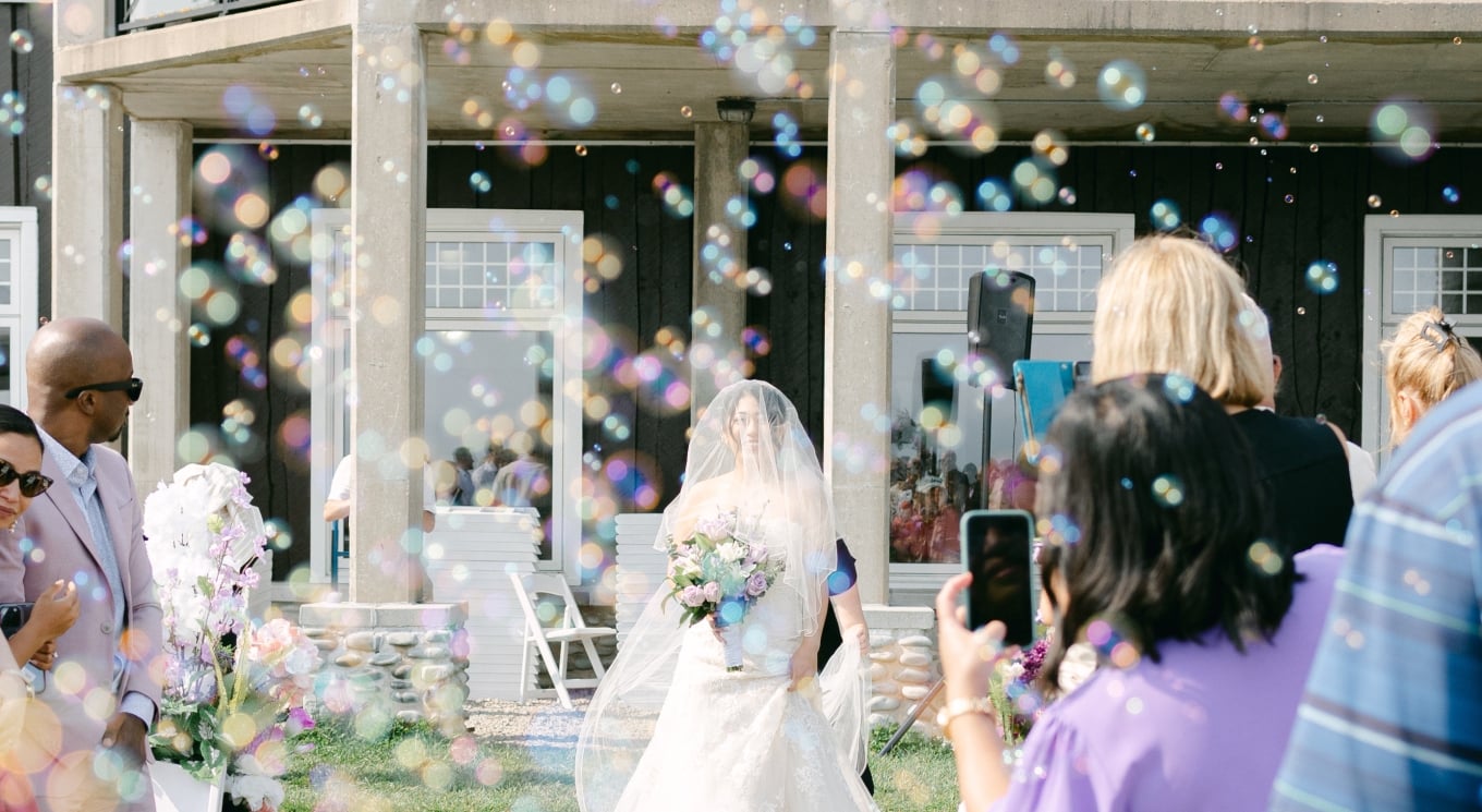 Outdoor wedding at White Point Beach Resort