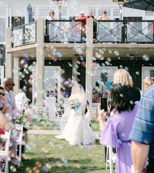 Outdoor wedding at White Point Beach Resort