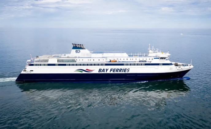 Bay of Fundy Ferry Boat in Water