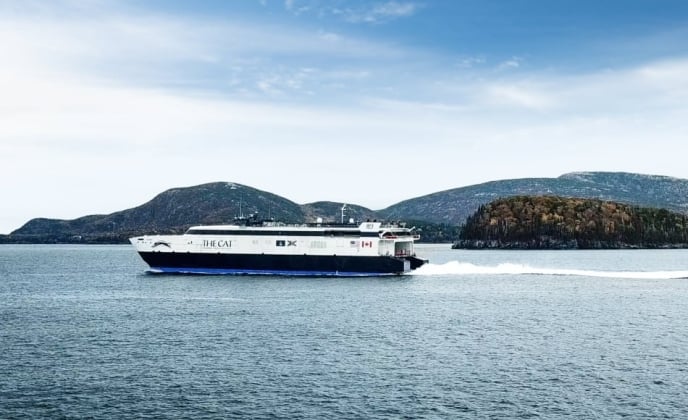 The Cat Ferry in the water