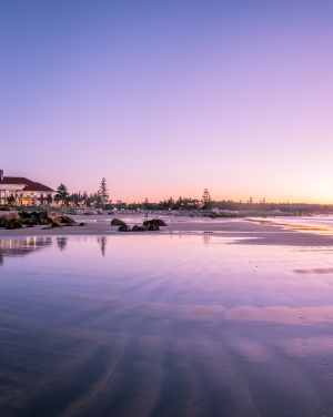 White Point Beach Resort at sunset